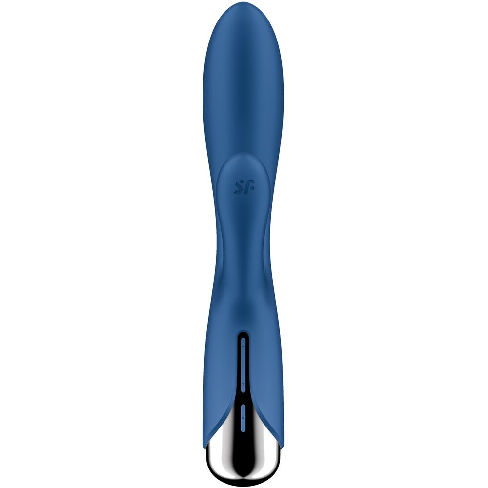 SATISFYER VIBRATOR Spinning Rabbit 1 Clitoris Stimulation Point G Bleu — vue détaillée