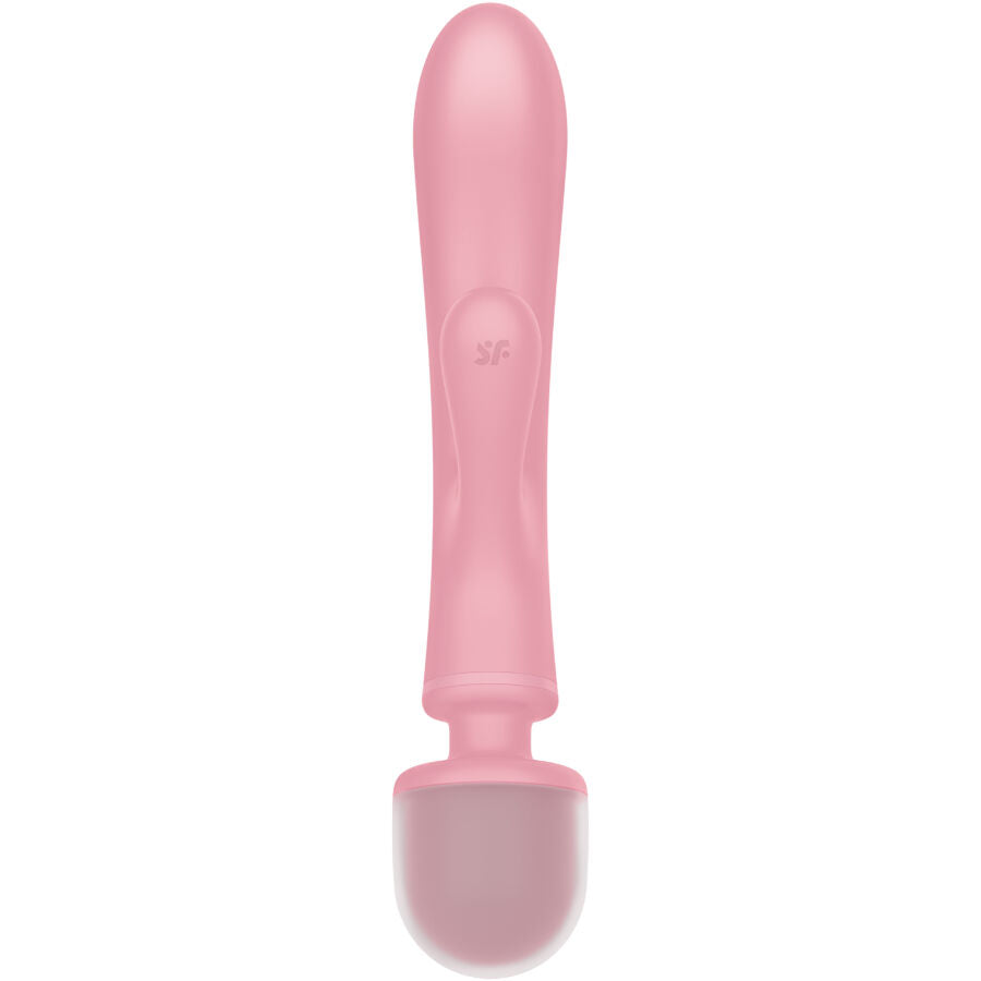 SATISFYER VIBRATOR Masseur Vibrateur Lapin Triple Lover Rose — vue arrière