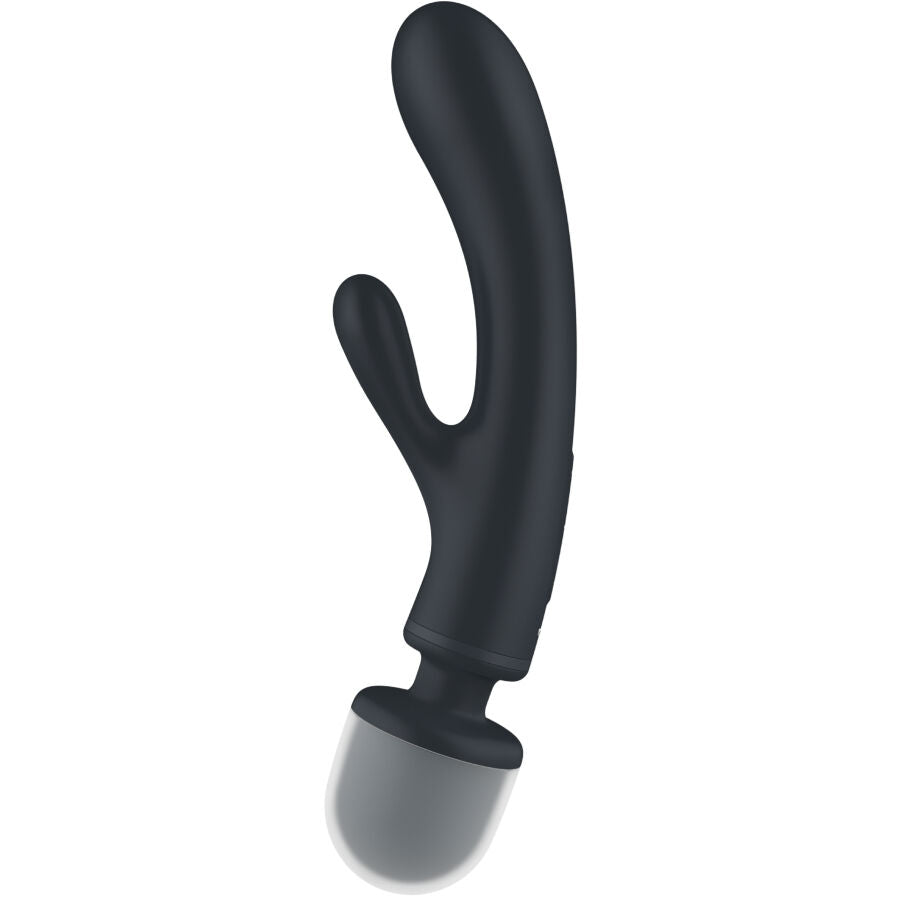 SATISFYER VIBRATOR Masseur Vibrateur Lapin Triple Lover Gris — vue alternative