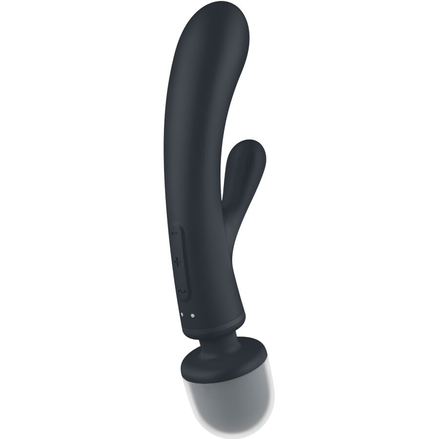 SATISFYER VIBRATOR Masseur Vibrateur Lapin Triple Lover Gris — vue détaillée