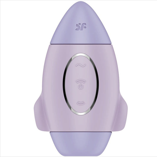 SATISFYER VIBRATOR Mission Control Petit Vibrateur Double Impulsion Lilas - Aura Intime