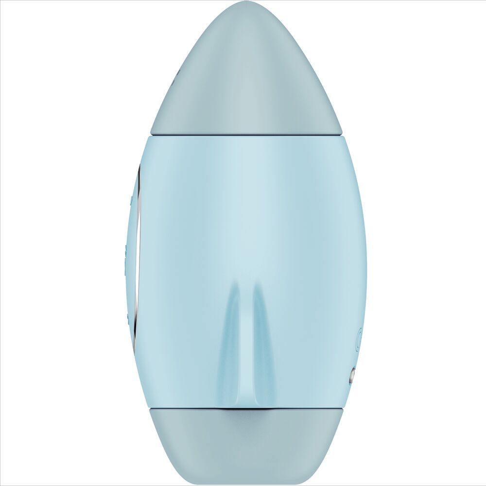 SATISFYER VIBRATOR Mission Control Bleu Petit Vibrateur Double Impulsion — vue détaillée
