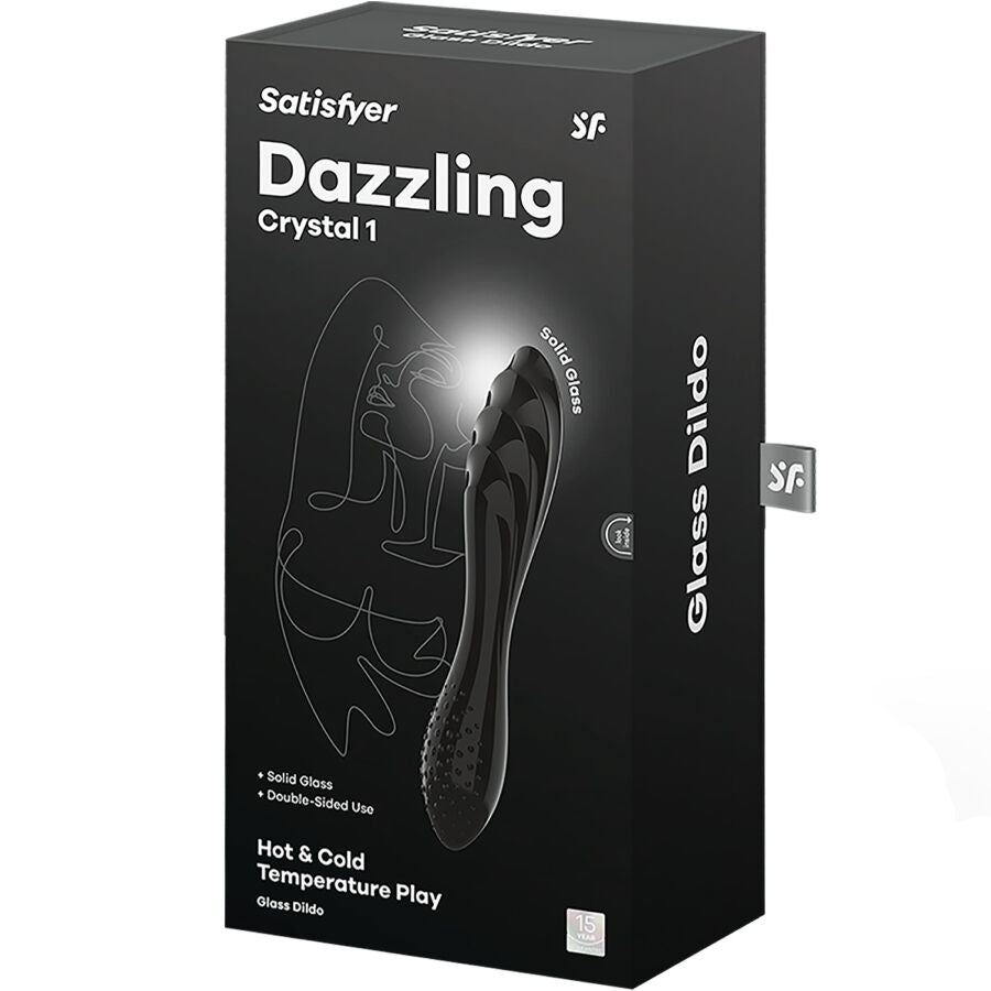 SATISFYER CRYSTAL Noir Cristal Éblouissant — accessoires inclus