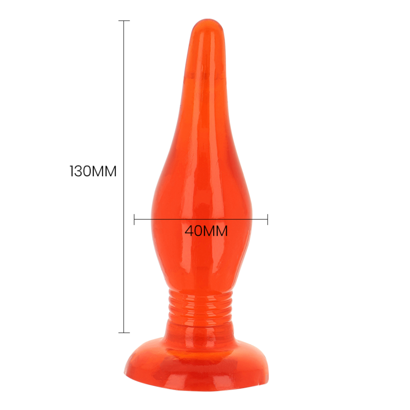 BAILE ANAL Plug Anal Rouge Soft Touch 14.2 Cm — accessoires inclus