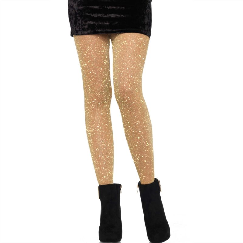 LEG AVENUE HOSIERY Collants Transparents Dorés - Aura Intime