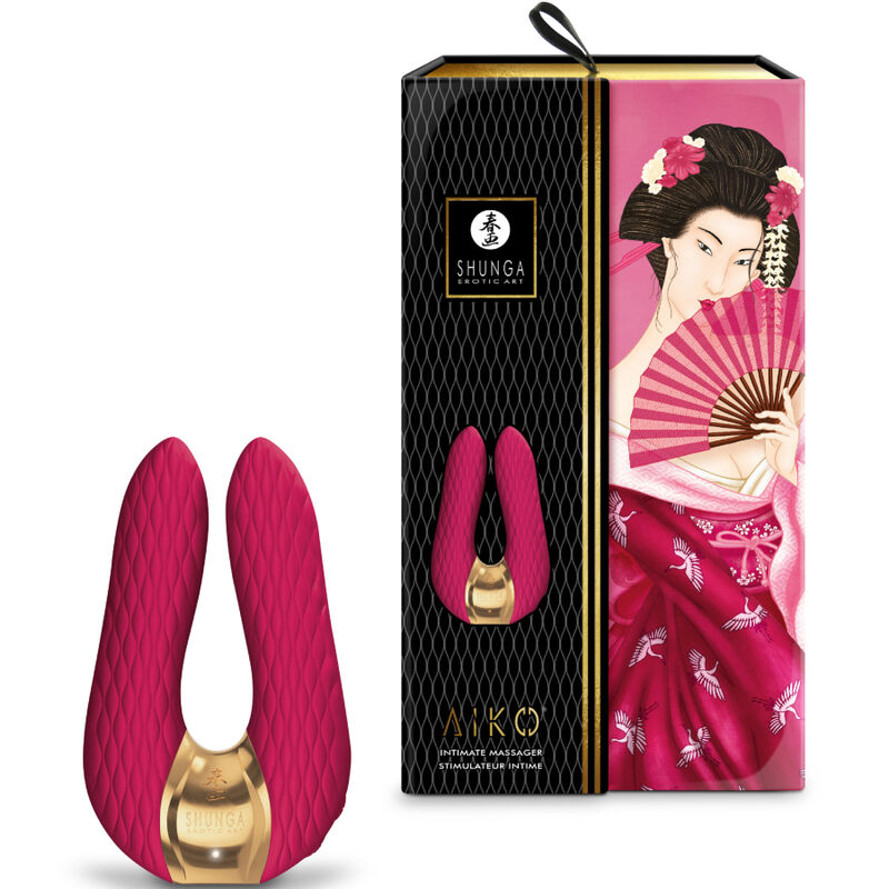 SHUNGA TOYS Masseur Intime Aiko Fuchsia — vue arrière