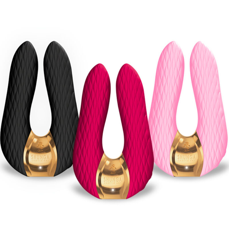 SHUNGA TOYS Masseur Intime Aiko Noir — accessoires inclus