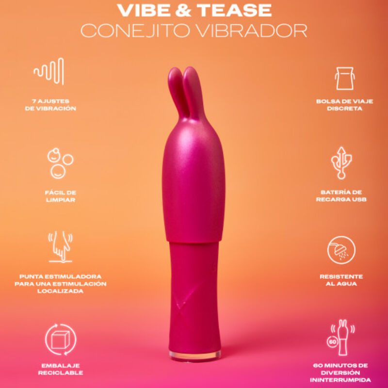 DUREX TOYS TOY VIBRATEUR VIBE & TEASE — vue détaillée