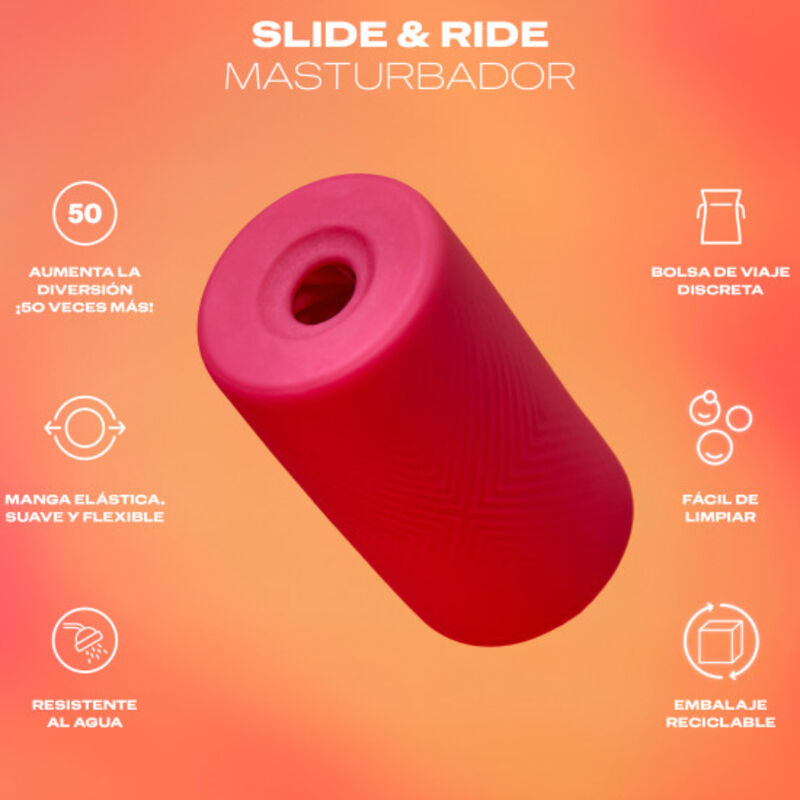 DUREX TOYS TOY MASTURBATEUR SLIDE & RIDE — vue détaillée