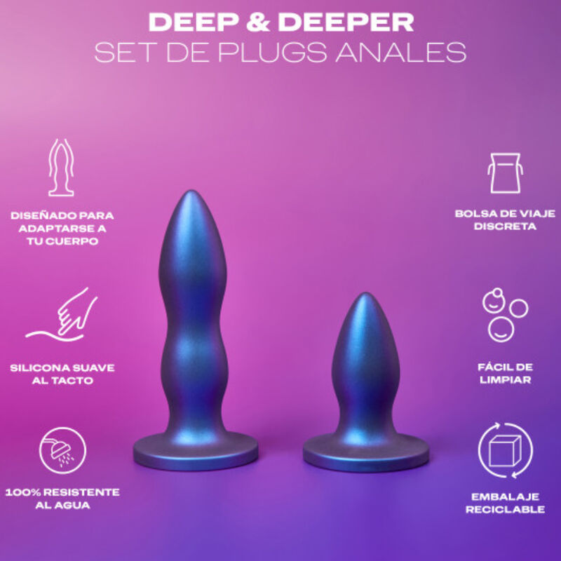 DUREX TOYS TOY SET PLUG ANAL DEEP & DEEPER — vue détaillée