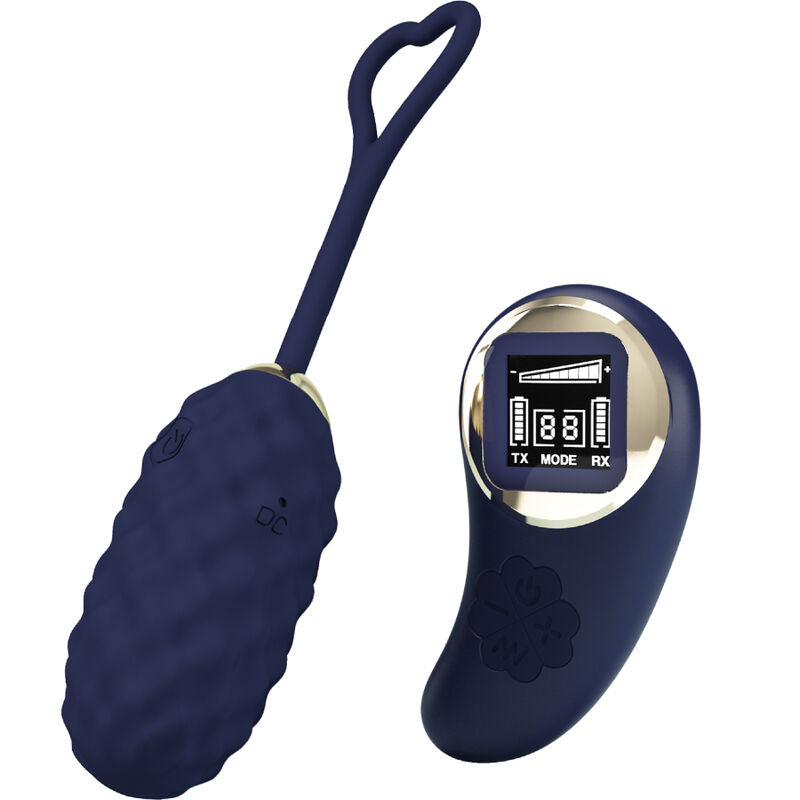 PRETTY LOVE LED Oeuf Vibrant Télécommande Vivian Blue - Aura Intime