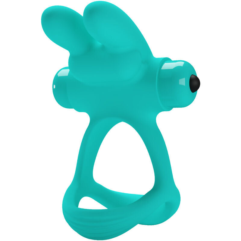 PRETTY LOVE MALE ANNEAU VIBRATEUR LAPIN VERT DANTE - Aura Intime