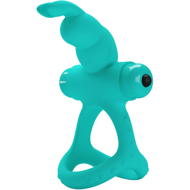PRETTY LOVE MALE ANNEAU VIBRATEUR LAPIN VERT FIGGY - Aura Intime