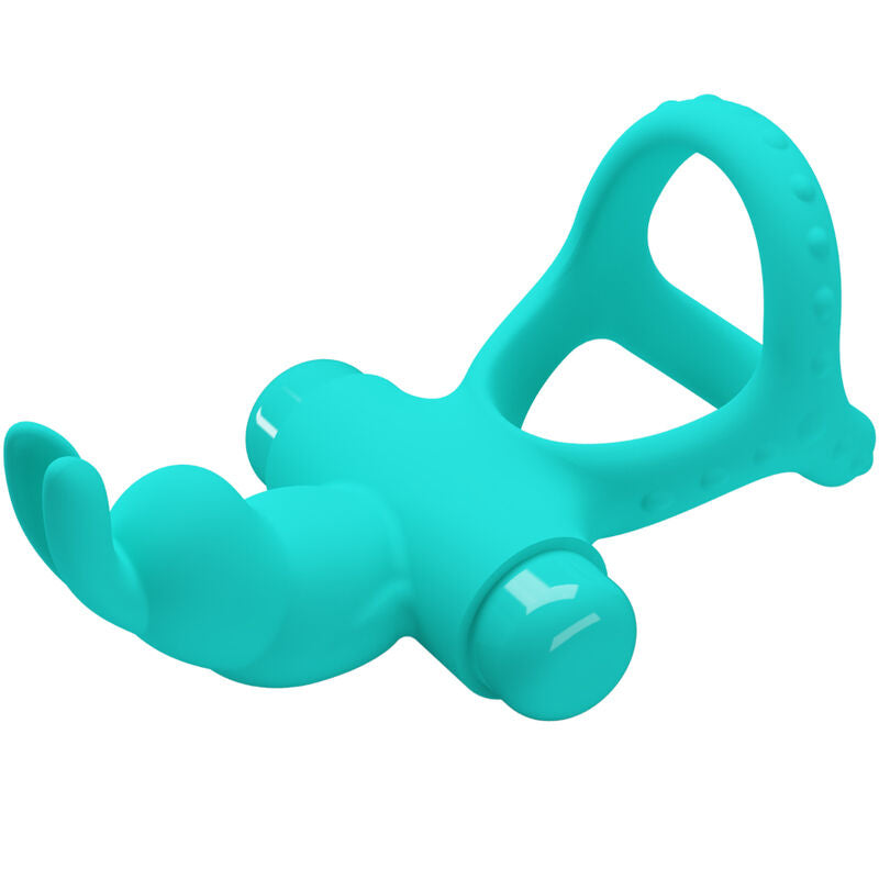 PRETTY LOVE MALE ANNEAU VIBRATEUR LAPIN VERT FIGGY — vue alternative