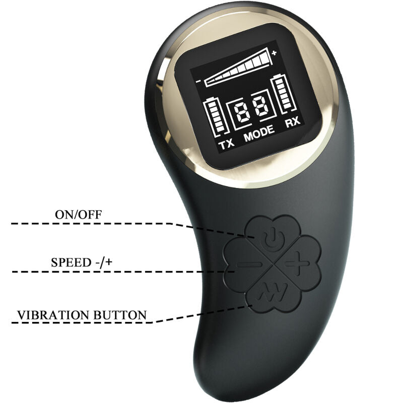 PRETTY LOVE C-TYPE Télécommande Vibrateur Nathan Double Plaisir — accessoires inclus