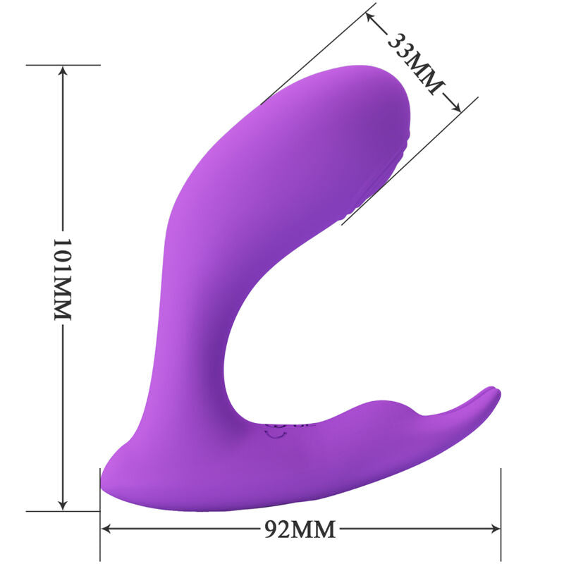 PRETTY LOVE BOTTOM Télécommande À Vibration Pulsation Idabelle Violet — vue arrière