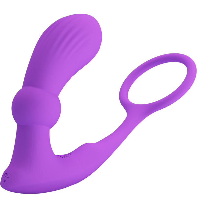 PRETTY LOVE BOTTOM BAGUE WARREN VIBRATEUR ANAL VIOLET - Aura Intime