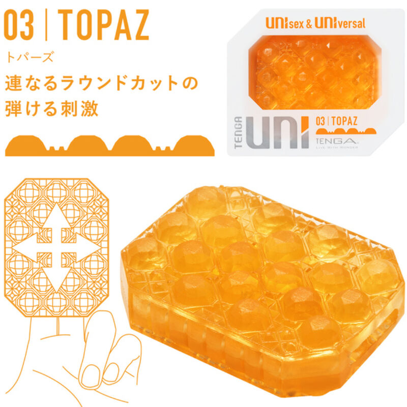 TENGA PACK DÉS DÉS MASTURBATEUR UNI VARIETY 4 UNITÉS — vue arrière