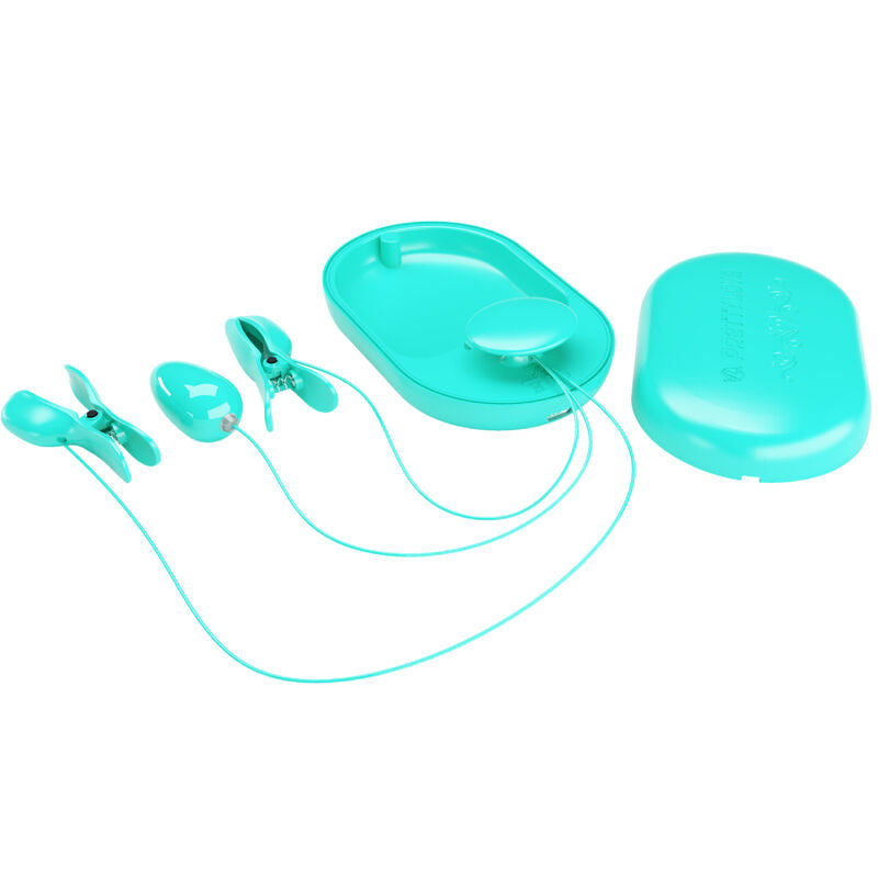 PRETTY LOVE FLIRTATION BOITE SURPRISE PINCE A ELECTRO STIMULATION BLEUE — vue alternative