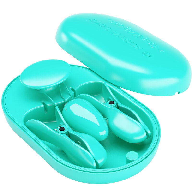 PRETTY LOVE FLIRTATION BOITE SURPRISE PINCE A ELECTRO STIMULATION BLEUE — vue arrière