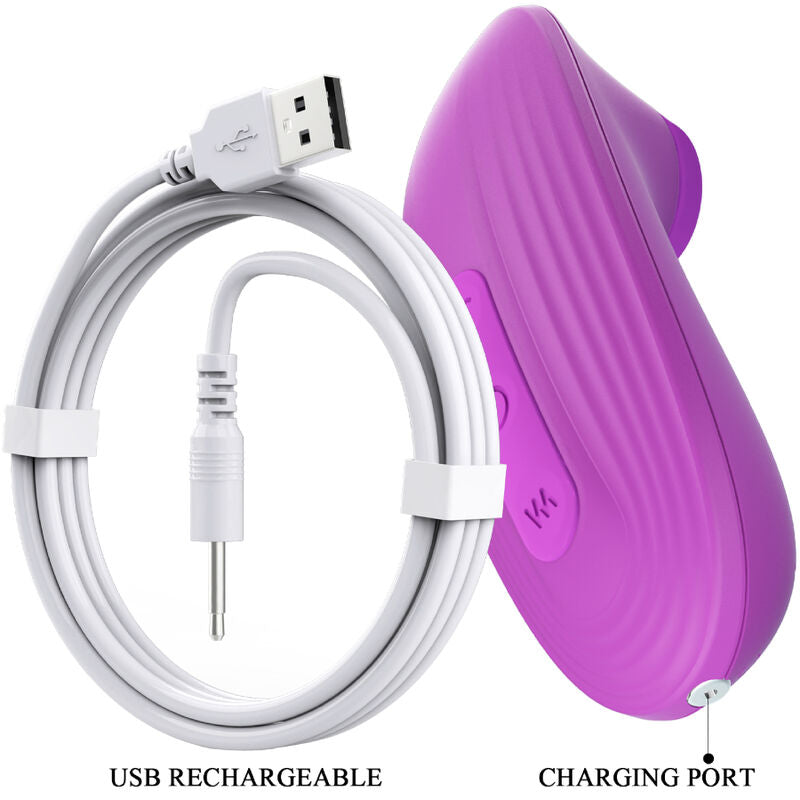 ROMANCE Adora Mini Violet Clitoris Sucker — accessoires inclus