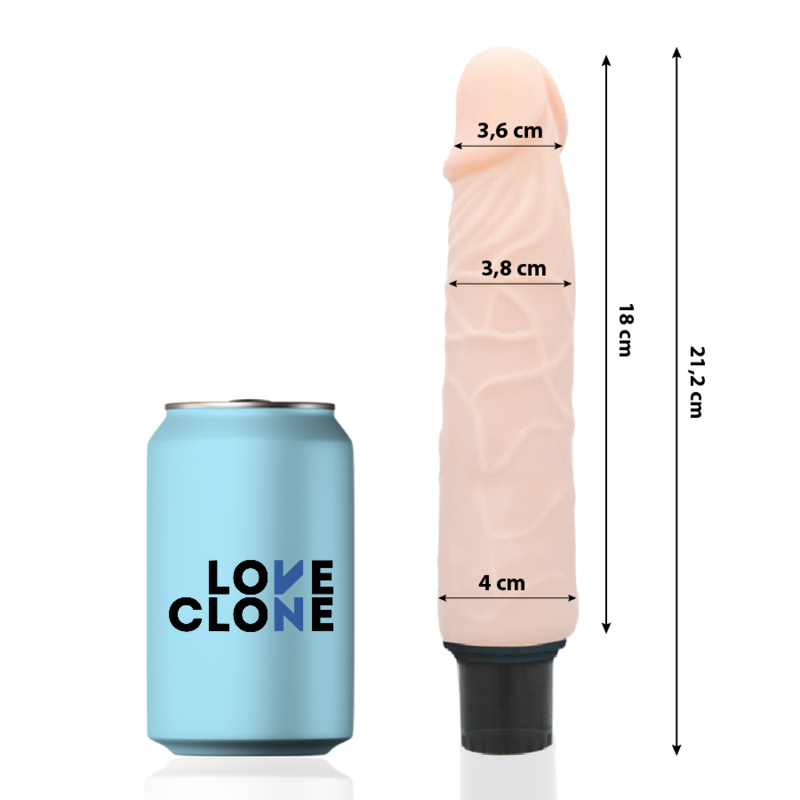LOVECLONE Vibrateur Autolubrifiant Finn 21.2 Cm -O- 3.8 Cm — vue détaillée
