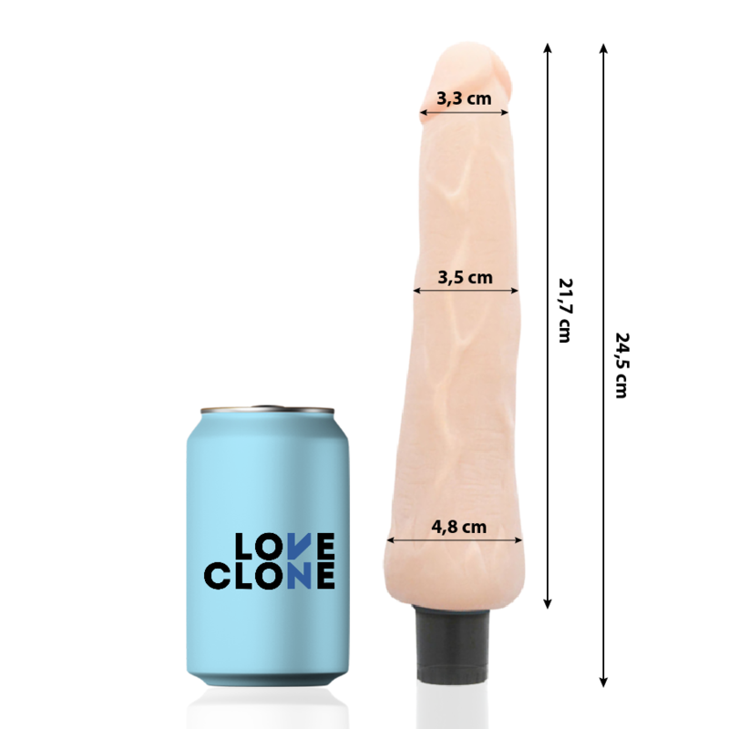 LOVECLONE Vibrateur Autolubrifiant Ragnar 24.5 Cm -O- 3.5 Cm — vue détaillée