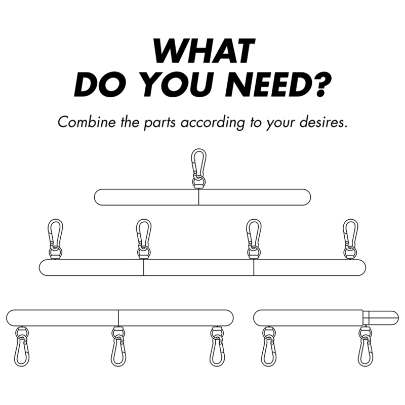 FETISH SUBMISSIVE BONDAGE Barre Séparateur Réglable 4 Pièces — vue détaillée