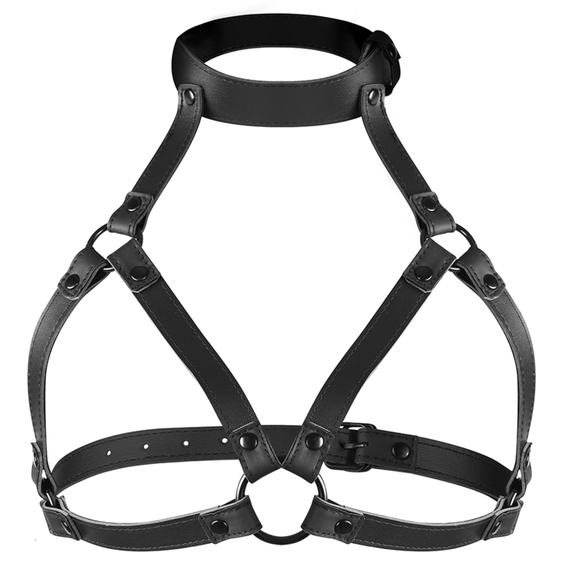 FETISH SUBMISSIVE BONDAGE Harnais Poitrine Réglable — vue arrière