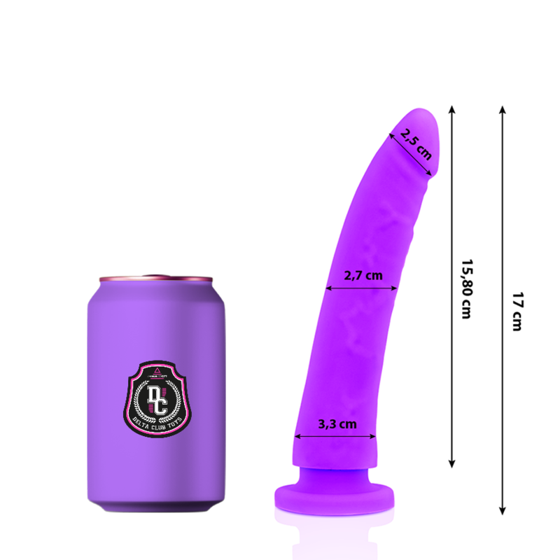 DELTACLUB TOYS GODE MÉDICAL LILAS SILICONE 17 CM -O- 3 CM - Aura Intime