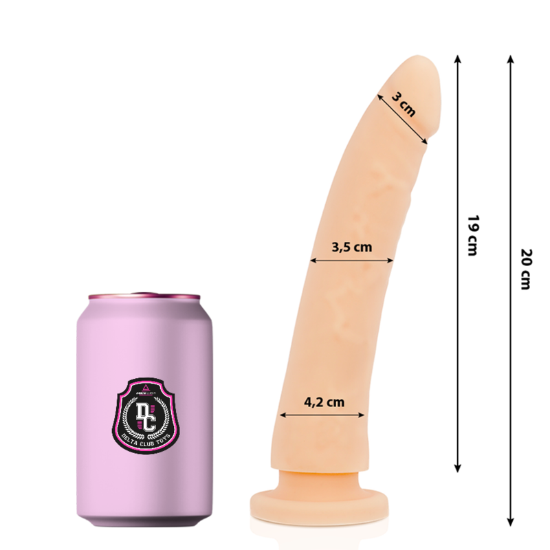 DELTACLUB TOYS GODE NATUREL MÉDICAL SILICONE 20 CM -O- 4 CM - Aura Intime