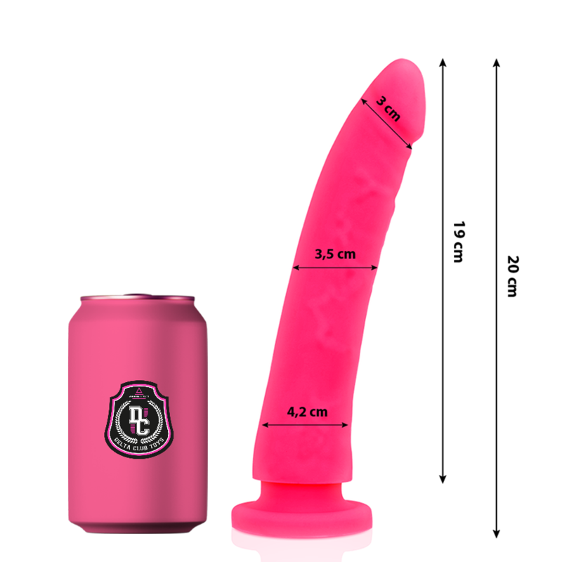DELTACLUB TOYS GODE MÉDICAL ROSE SILICONE 20 CM -O- 4 CM - Aura Intime