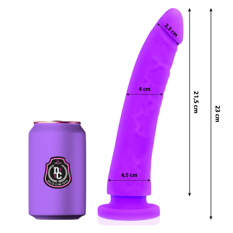 DELTACLUB TOYS GODE MÉDICAL LILAS SILICONE 23 CM -O- 4.5 CM - Aura Intime