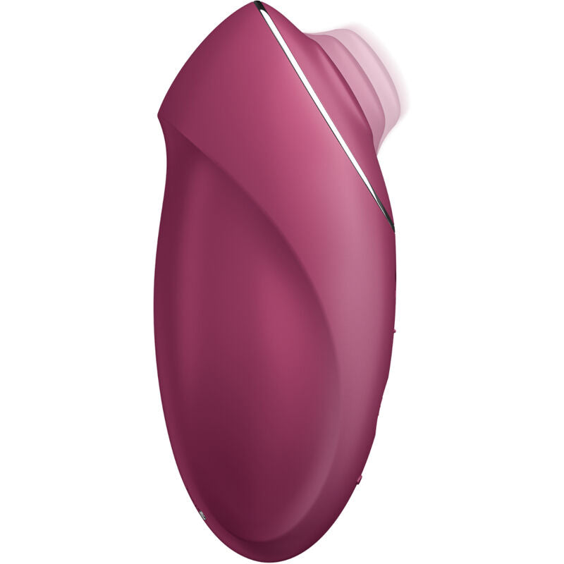 SATISFYER LAYONS TAP & CLIMAX 1 VIBRATEUR LAY-ON ROUGE — vue détaillée