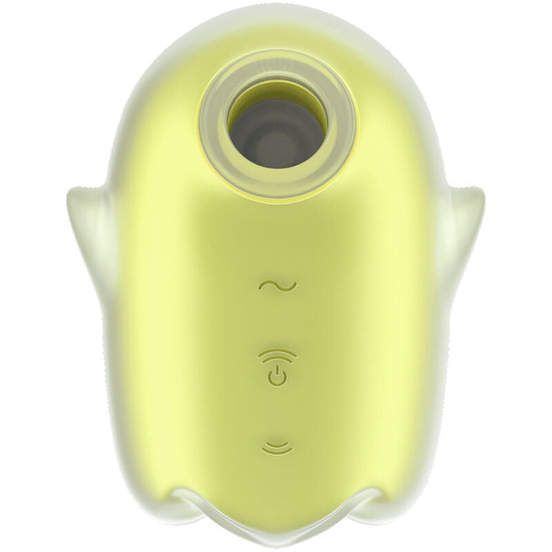 SATISFYER AIR PULSE Glowing Ghost Air Pulse & Vibrateur Jaune - Aura Intime