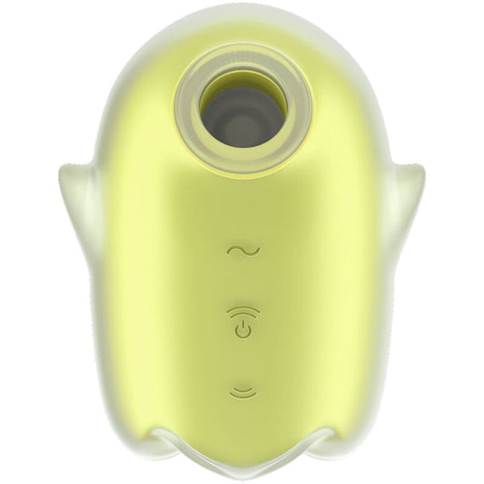 SATISFYER AIR PULSE Glowing Ghost Air Pulse & Vibrateur Jaune - Aura Intime