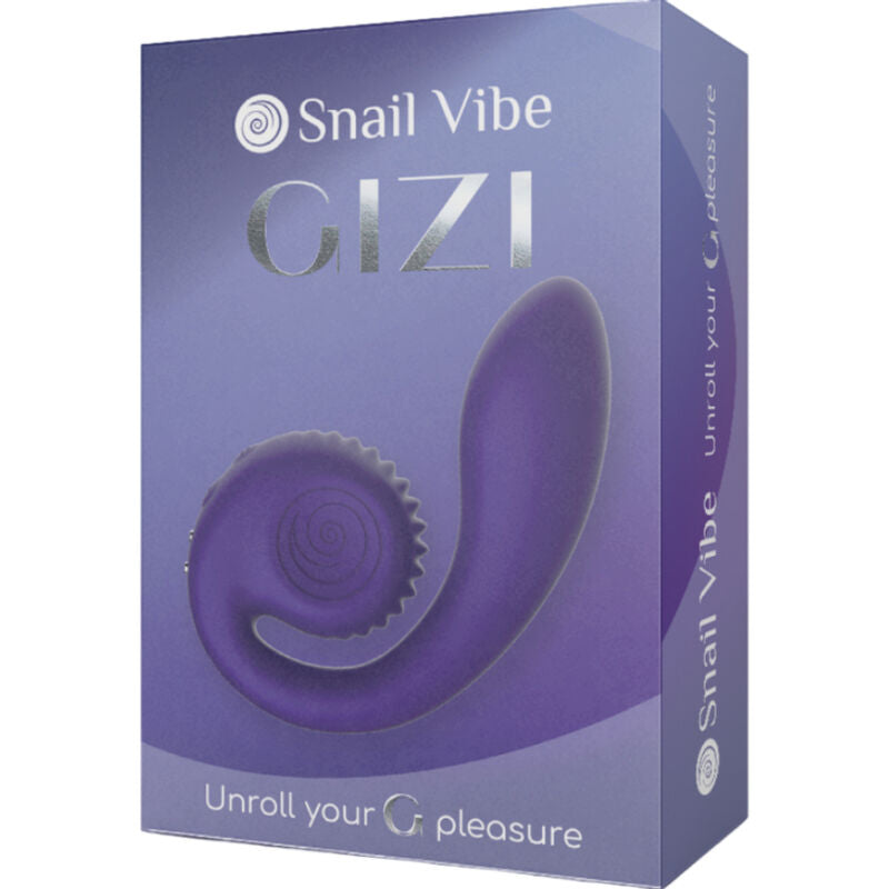SNAIL VIBE Stimulateur Double Gizi Violet — vue arrière