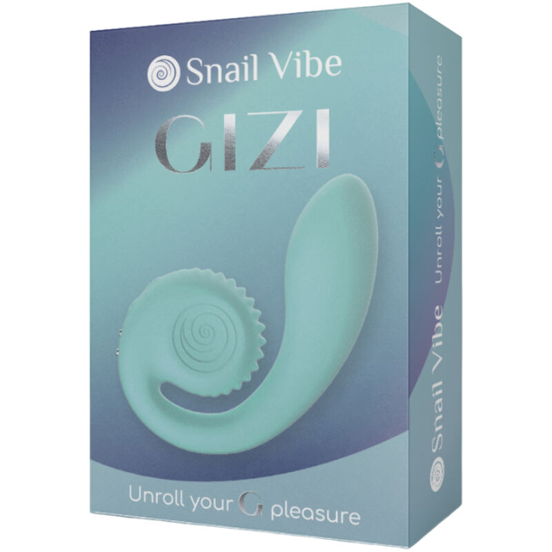 SNAIL VIBE Stimulateur Double Gizi Turquoise — vue arrière