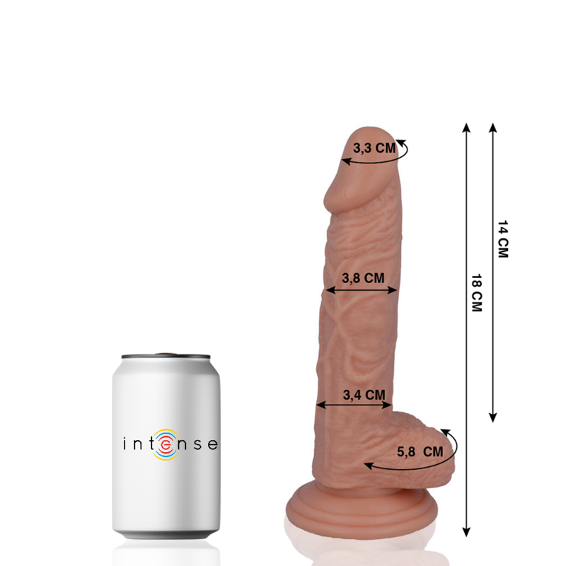 MR. INTENSE DILDOS 11 PÉNIS RÉALISTE 18 CM -O- 3.8 CM — vue détaillée