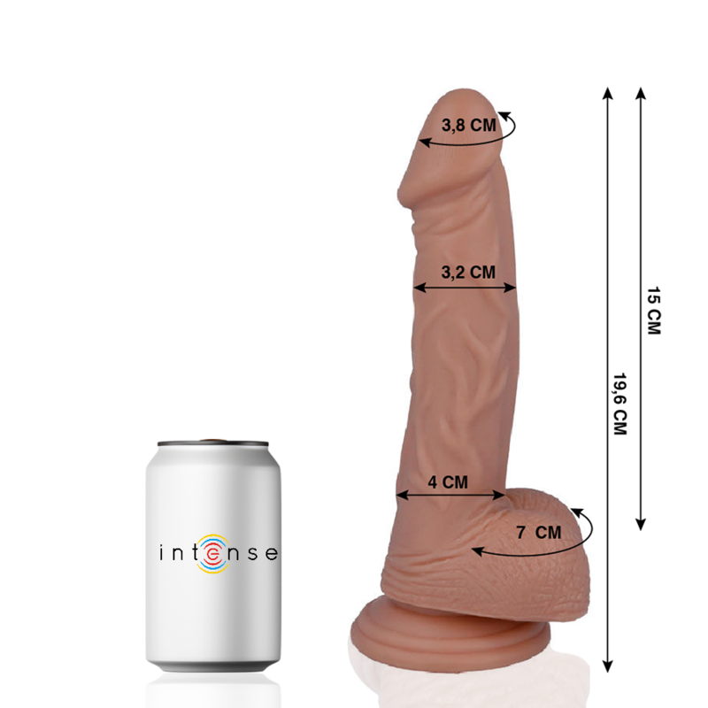 MR. INTENSE DILDOS 16 PÉNIS RÉALISTE 19.6 CM -O- 3.2 CM — vue détaillée