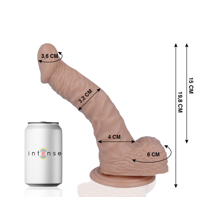 MR. INTENSE DILDOS 18 PÉNIS RÉALISTE 19.8 CM -O- 3.2 CM — vue détaillée