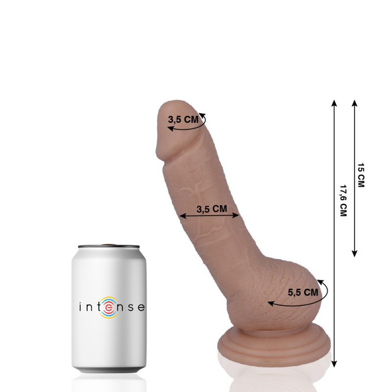 MR. INTENSE DILDOS 8 PÉNIS RÉALISTE 17.6 CM -O- 3.5 CM — vue détaillée