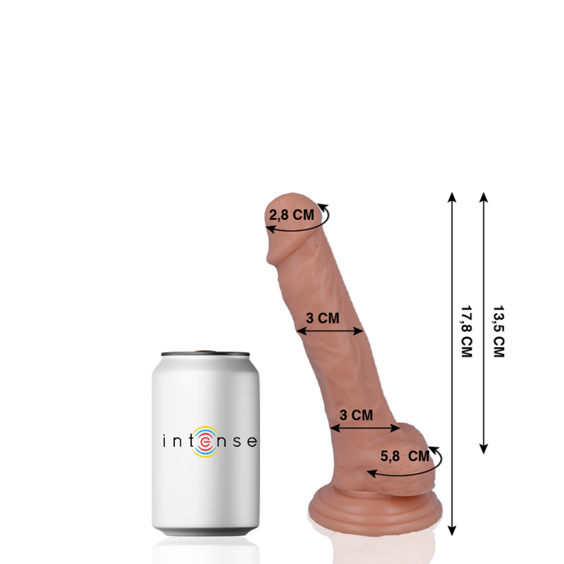 MR. INTENSE DILDOS 9 PÉNIS RÉALISTE 17.8 CM -O- 3 CM — vue détaillée