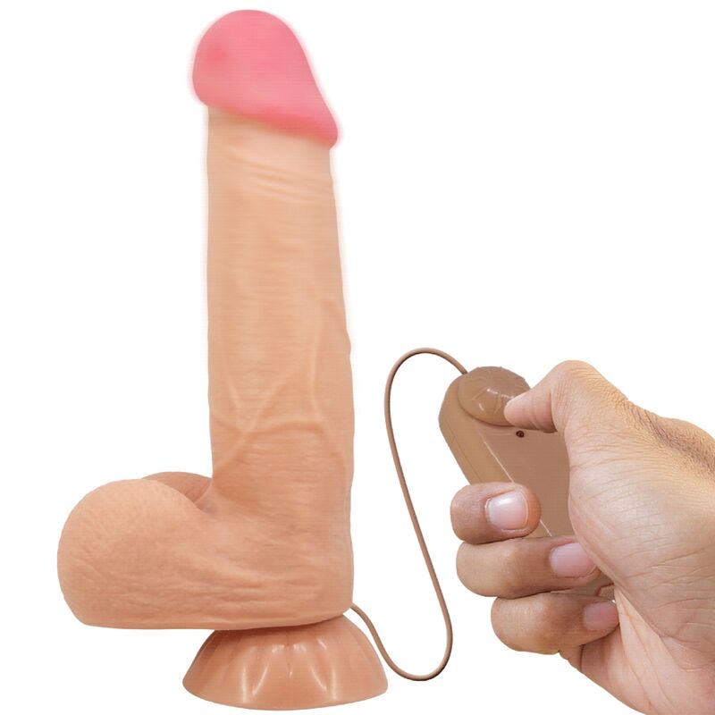 PRETTY LOVE HIGH GRADE SÉRIE SLIDING SKIN GODE RÉALISTE VENTOUSE SLIDING SKIN TÉ... - Aura Intime