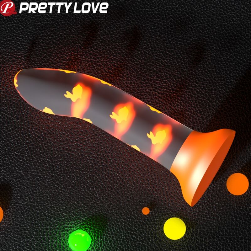 PRETTY LOVE - Gode Magique Nightfall Sans Vibration Orange Lumineux