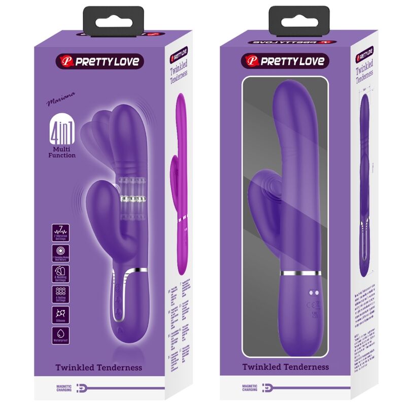 PRETTY LOVE - Vibrateur Multifonction G-Spot Violet