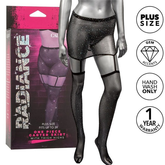 CALEXOTICS Radiance Jupe Jarretières Cuisses Grande Taille - Aura Intime