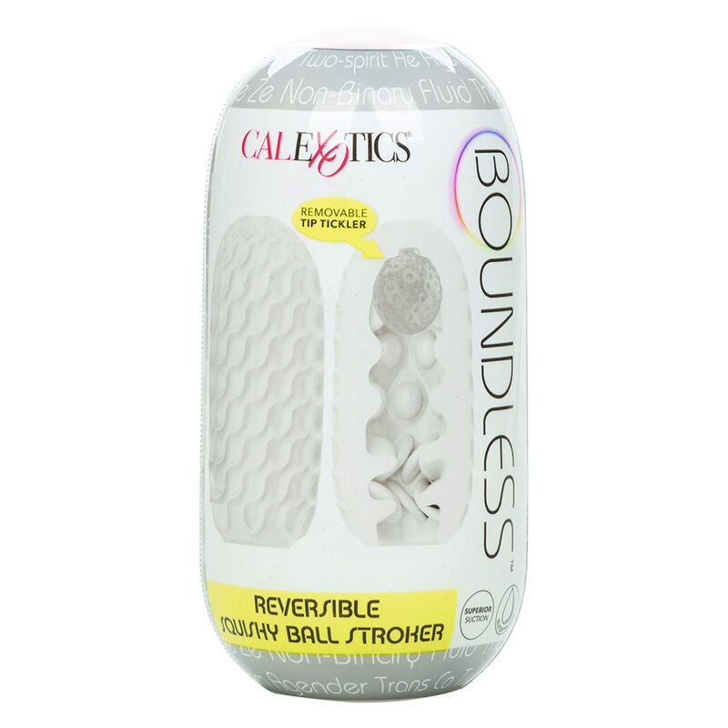 CALEXOTICS BOUNDLESS RÉVERSIBLE SQUISHY BALL STROKE JAUNE — vue détaillée
