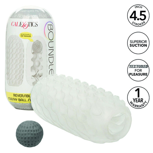 CALEXOTICS BOUNDLESS RÉVERSIBLE SQUISHY BALL STROKE JAUNE - Aura Intime