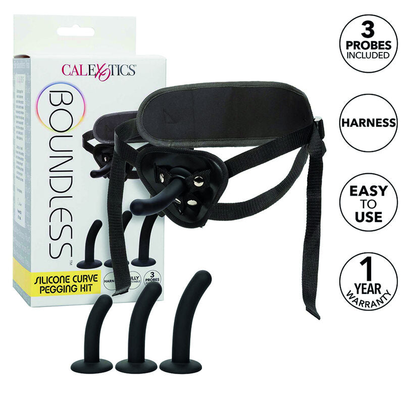 CALEXOTICS BOUNDLESS KIT CHEVILLEMENT COURBE SILICONE - Aura Intime